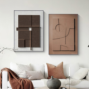 Pittura a Rilievo da Parete di Lusso in <span class=keywords><strong>Arte</strong></span> Moderna con Texture 3D, Scultura in Legno Stile Wabi-sabi, Decorazione Murale <span class=keywords><strong>Estetica</strong></span> per Interni - Product Image 4