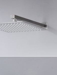 Offre Spéciale – Ensemble de Douche Mural Moderne en Acier Inoxydable Brossé avec Robinet Dissimulé, Cartouche Céramique, Poignée Unique, Carré, pour <span class=keywords><strong>Appartement</strong></span>, Douceur Assurée - Product Image 4