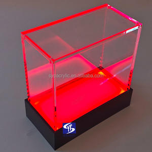 Support de présentation portable pour boîte d'entraînement d'élite (ETB) Pokémon, en acrylique LED personnalisé SYP, scellé, avec socle, couleur noire, pour booster LED - Product Image 2