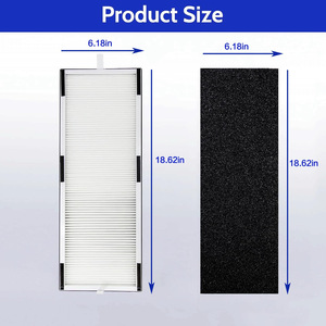 Hunter <b>Air</b> <b>Purifier</b> <b>Filter</b> H-HF600-VP H-PF600 <b>HEPA</b> With Activated Carbon Formaldehyde Removal 470x155x29mm - Product Image 3
