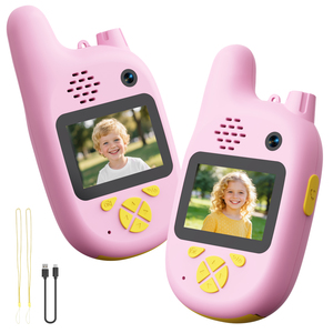 Appareil photo et talkie-walkie pour enfants 2,4 G 20 MP à double objectif 2-en-1 avec capteur CMOS, mise au point fixe, vidéo Full HD, appels bidirectionnels - Product Image 2