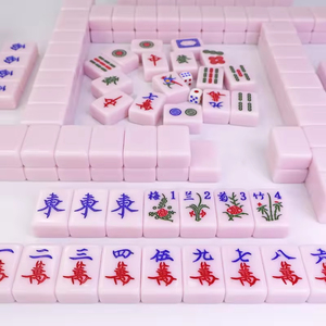 Customized Modern Eco-Friendly Acrylic Mahjong Tiles Set Color Medium Large Size for <b>Entertainment</b> Use - Product Image 5
