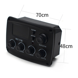 Préampli pour guitare acoustique KLT-17B en plastique avec accordeur numérique, égaliseur 4 bandes et micro de guitare - Product Image 5