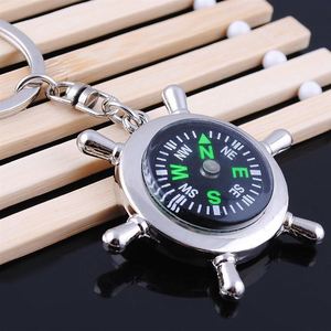 CY Creative Metal Helmsman Compass <b>Key</b> <b>Chain</b> Pendant <b>Car</b> Keychain Business Events Small Gifts DIY Laser Letters - Product Image 6