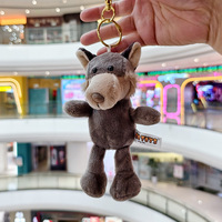 Porte-clés en peluche animaux de la jungle en gros : Tigre, Éléphant, Panda, Singe – Pendentifs Zoo pour les amateurs d'anime