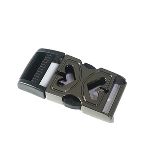 Side Release Buckle Zinc Alloy Gunmetal K602 25 Wear Resistant Durable For Bags Backpacks <b>Webbing</b> Hardware Accessories - Product Image 3