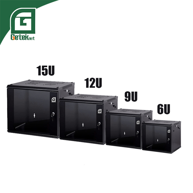 GETEKnet OEM ODM 4U 9U 15U 18U Mini Small 12U Server Rack Cabinet 6U 19" 19 Inch Data Wall Mount Server Rack Network Cabinet