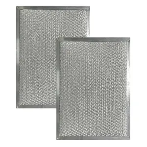 Filtro de painéis de metal com estrutura de alumínio para HVAC multifuncional lavável, personalizado industrial