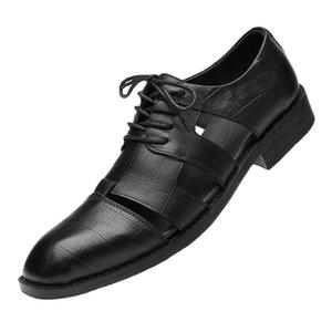 รองเท้าแตะหนังวัวแบบผูกเชือก ปิดนิ้วเท้า ระบายอากาศได้ดี กันลื่น สำหรับผู้ชายวัยกลางคนและผู้สูงอายุ รุ่นซัมเมอร์ นิว แด๊ด - Product Image 5