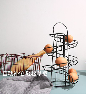 Estante Metálico Espiral para Almacenamiento y Exhibición con Cesta para Encimera de Cocina, Venta al por Mayor - Product Image 6