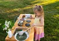 Étagère de cuisine en bois démontable et mobile au design moderne et simple, avec évier factice fonctionnel, jouet de rangement Montessori pour chambre d'enfant