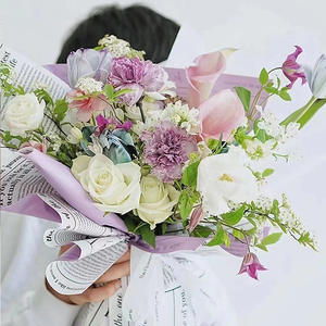 Shinewrap Factory Venta al por mayor Diseño de <span class=keywords><strong>periódicos</strong></span> Papel de regalo de flores Papel de embalaje de floristería impermeable Hoja de papel de alta calidad - Product Image 5
