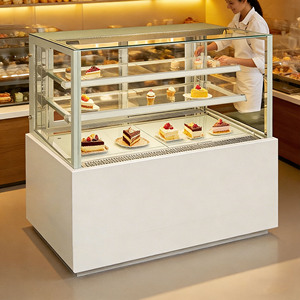 <span class=keywords><strong>Congelador</strong></span> Exhibidor de Pasteles con Puerta Corredera Frontal, Enfriador de Exhibición Refrigerado por Aire, Congeladores Exhibidores - Product Image 2