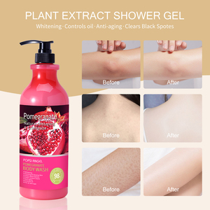 Gel de Baño Blanqueador Orgánico Nutritivo de Marca Privada 1.38L con Niacinamida, Aroma Refrescante a Granada Roja - Product Image 3