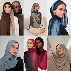 رباط حجاب مطبوع عالي الجودة حجاب قطني صلب شال قابل للتنفس رباط عرقي مناسب لجميع الفصول الأربعة - Product Image 4