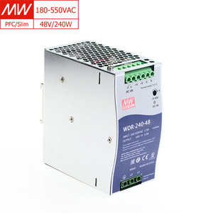 หมายถึง WDR-<span class=keywords><strong>240</strong></span>-48 240W 48V ราง DIN ออกเดียวพาวเวอร์ซัพพลายอุตสาหกรรม PSU สำหรับโทรคมนาคมและระบบอัตโนมัติในโรงงาน - Product Image 1