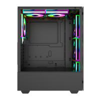 Boîtier acrylique pour smart tv pc, boîte à processeur, design personnalisé, avec ventilateur lcd, verre de température, rgb, diy