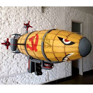 Modelo de Dirigible Metálico a Gran Escala, Estilo <span class=keywords><strong>Kirov</strong></span> Vintage, Escultura de Dirigible para Decoración Colgante de Techo en Bares y Restaurantes - Product Image 3