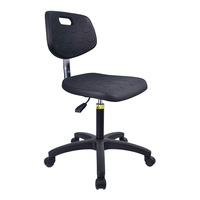 Chaise antistatique de laboratoire d'Esd de meubles industriels avec le pied-anneau, chaise de laboratoire de pièce propre de polyuréthane