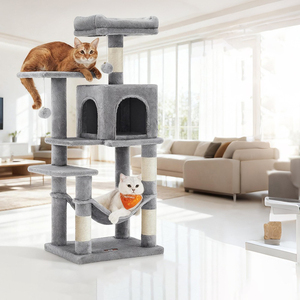 Arbre à chat pour grands chats, grand arbre à chat, pilier d'escalade pour chat, structure d'escalade pour chaton, intégration de nid pour chat, personnalisable - Product Image 1