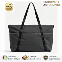 Sac de sport et yoga unisexe grande capacité avec poches avant, sac à main décontracté de luxe, en nylon imperméable avec fermeture éclair, logo personnalisé