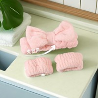 Microfibre Noeud Papillon Surdimensionné Bandeaux Maquillage Du Visage Bandeau Grand Cosmétique Bowknot Réglable Élastique Bandeau pour Filles Femmes