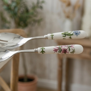 Luxurious Stainless Steel Salad <b>Server</b> With Resin Handle For Household And Gift packing Handcrafted From India - Product Image 1