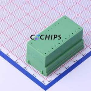 KF2EDGRHM-3.81-2*9P Plug-in Terminal Block Bent Lead Through Hole,P=3.81mm Board-to-Board / Socket - Closed Screw Fixing 2x9P - Product Image 2