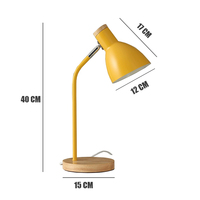 Nordique Macaron Lampe De Table Enfants Apprendre Veilleuse Bois LED Lampe De Bureau En Fer Forgé pour Chambre Lampe De Chevet Cadeau Lampes De Table