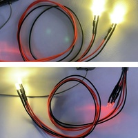 Kit d'éclairage LED RC JXY M008665, composants moteur en plastique, interrupteur marche/arrêt, faisceau de câbles, plug-and-play, pièces de mise à niveau pour lampe de simulation