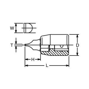 KOKEN - 4005-60-12 Douille fendue 1/2 ''-EAN 4991644084036 HAND SOCKETS 1/2" - Product Image 2