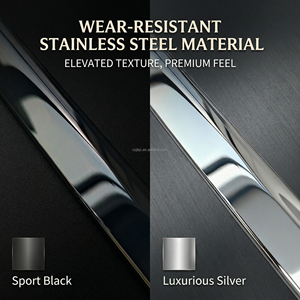 Accessori Auto: Modanatura Decorativa Nera Cromata per Finestrini e Portiere <span class=keywords><strong>Toyota</strong></span> Corolla C-HR CHR <span class=keywords><strong>CH</strong></span> <span class=keywords><strong>R</strong></span> 2016-2023 - Product Image 4