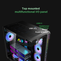High Compatibility ATX Gaming Case 400mm GPU 360mm Water Cooling Support M-ATX Tempered Glass PC Computer Chassis
