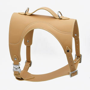 Collar de Cuero Suave con Logotipo Personalizado para Mascotas, Juego de Correa para Perros con Dispensador de Bolsas para Excrementos de Cuero y Mango de Metal para Perros y Gatos - Product Image 3