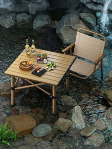 Table pliante extérieure Portable combinaison chaise pique-nique oeuf rouleau Barbecue marché de nuit décrochage pour le <span class=keywords><strong>Camping</strong></span> - Product Image 6