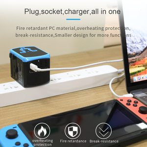 Todo en un adaptador Universal USB <span class=keywords><strong>C</strong></span> adaptador de corriente del cargador de enchufe de EE. UU. Reino Unido UE AUS - Product Image 2