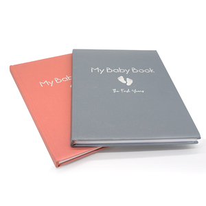 2025 Álbum de hitos al por mayor para grabar Born with Box Packaging Custom OEM First Year Baby Memory Book - Product Image 1