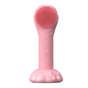 SHOmfrs Rechargeable ultrasons nettoyage en profondeur étanche brosse nettoyante pour le <span class=keywords><strong>visage</strong></span> tête rotative US Compatible ABS acier inoxydable - Product Image 3