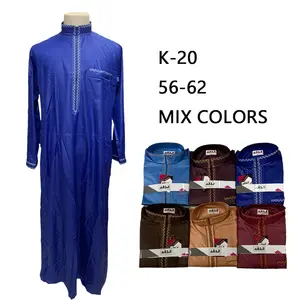 Ricamo di nuova moda abito arabo africano abbigliamento islamico ricamo manica lunga ricamo da uomo musulmano pakistano