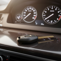 SZMAISHI Clé de voiture télécommande pour B-M-W EWS 3 boutons 433 MHz Puce ID44 Lame de clé non coupée HU92 Vente en gros Clé de remplacement vierge pour voiture