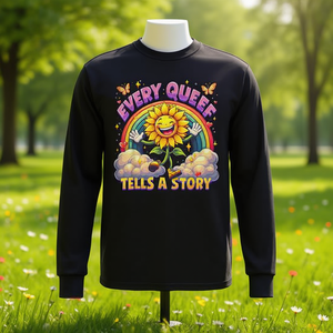 T-shirt à manches longues « Every Queef Tells A Story », humoristique et amusant pour adultes - Product Image 3