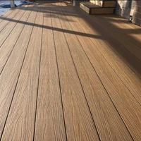 Plancher en bois-plastique double face de deuxième génération WPC pour cour, balcon et terrasse, imperméable