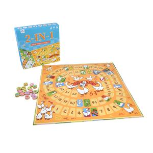 Jeu d'échecs 2-en-1 Oie et Animaux avec tuiles de défi de mémoire, jeu de société interactif à retourner pour la famille - Product Image 6