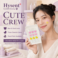 Patchs Hydrocolloïdes Premium en Forme d'Ours, Transparents et Imperméables, pour Couvrir les Imperfections et l'Acné, Autocollants en Gel pour Soins du Visage