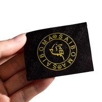 Etiquette de vêtements tissée avec logo privé personnalisé Etiquettes de marque de vêtements Etiquette de vêtement pour vêtements