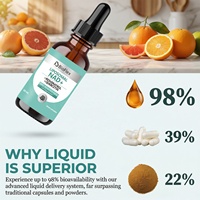 Gouttes liquides de supplément liposomal NAD+ haute puissance anti-âge à marque privée OEM pour la régénération cellulaire et la santé cérébrale