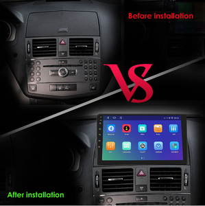 Autoradio multimédia stéréo GPS Android 13 avec écran IPS, Wifi 4G, FM AM DSP, <span class=keywords><strong>4</strong></span> <span class=keywords><strong>c</strong></span>œurs, pour Mercedes Benz Classe <span class=keywords><strong>C</strong></span> <span class=keywords><strong>2013</strong></span> - Product Image 3