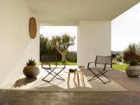 Nouveau style moderne de meubles de jardin, ensemble table et chaises de patio avec cadre en aluminium, chaises de salle à manger, canapé de réalisateur