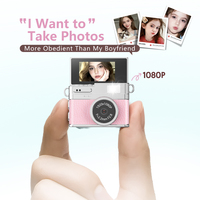 Cámara Digital CCD de Alta Gama, Portátil, para Fotos y Vídeos, Diseño Retro, Mini Cámara Tipo Colgante, Material ABS