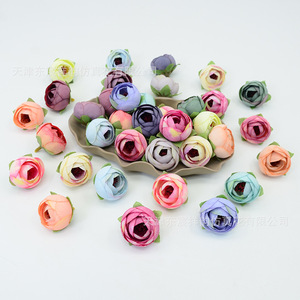 Bouquets de roses en soie Dongchen Crafts, diamètre 3,5 cm, embossage par injection, accessoires de décoration pour mariage et maison - Product Image 4